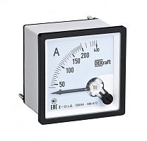 Амперметр аналоговый 800/5А AC класс точн. 1.5 72х72мм трансф. подкл. DEKraft