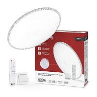 Светильник светодиодный NEO MYSTERY-125RC-WH 125Вт 3000-6500К 10000лм 230В 460х67мм с пультом ДУ бел