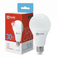 Лампа светодиодная LED-A70-VC 30Вт грушевидная 6500К холод. бел. E27 2850лм 230В IN HOME