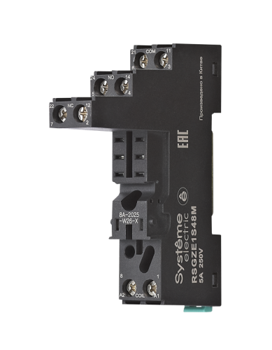 Розетка для реле 2СО скоба separate SGZE1S48M