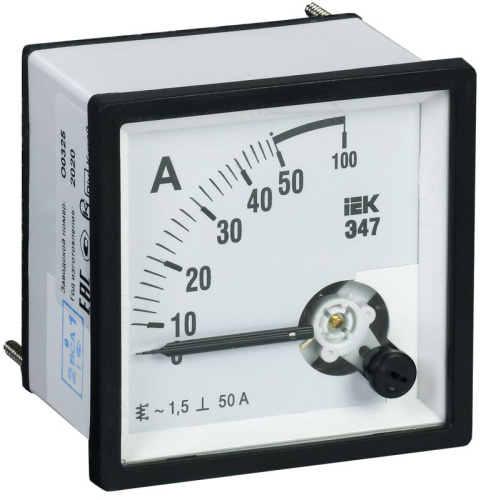 Амперметр Э47 96х96мм 50А кл. точн. 1.5 IEK