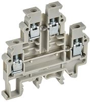 Колодка клеммная CTS-ML ARMAFIX 2 ур. 4кв.мм сер. IEK YCT13-00-2-K03-004