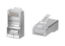 Коннектор RJ45(8P8C) кат.5E экранир. универс. (уп.100шт)