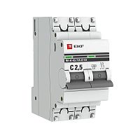 Выключатель автоматический модульный 2п C 25А 4.5кА ВА 47-63 PROxima EKF