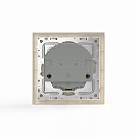 Розетка 1-м СП Pixel IP20 с заземл. с 2-мя заряд. устр. USB тип A+C механизм беж. TOKOV ELECTRIC TKE