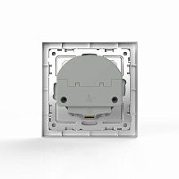 Розетка 1-м СП Pixel IP20 с заземл. с 2-мя заряд. устр. USB тип A+C механизм алюм. TOKOV ELECTRIC TK