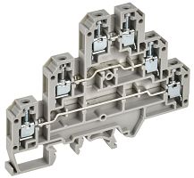 Колодка клеммная CTS-ML ARMAFIX 3 ур. 2.5кв.мм сер. IEK YCT13-00-3-K03-002