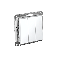 Выключатель 3-кл. СП AtlasDesign 10А IP20 (сх. 1+1+1) 10AX механизм бел. SE