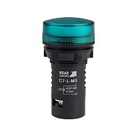 Лампа светодиодная OptiSignal Compact D22 С7-L-M3 зел. 230В AC/DC XB7EV03MP